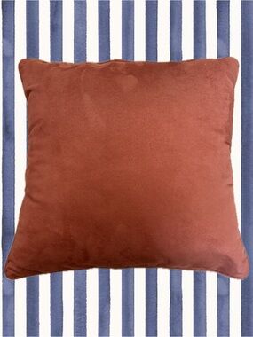 Rust Orange Square Throw Pillow from At Home 18” x 18”